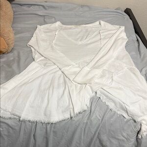 We The Free Textured White Top